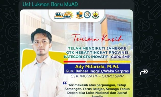 Perjalanan Meraih Apresiasi di Jambore GTK Hebat 2024